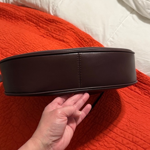 ZARA OVAL BAG BURGUNDY - Picture 15 of 17